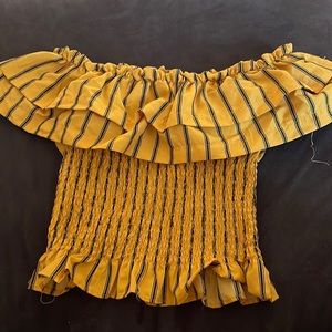 off the shoulder crop top